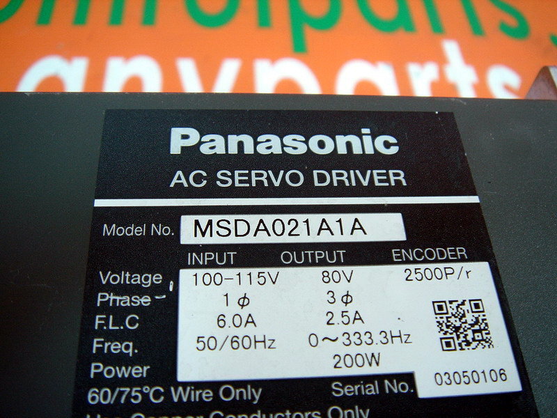 PANASONIC AC SERVO DRIVER MSDA021A1A - PLC DCS SERVO Control MOTOR